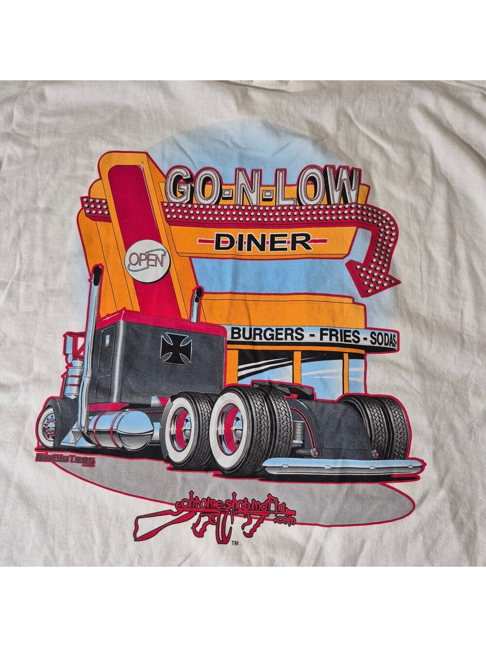 CSM Chrome Shop Mafia 3XL XXXL Trucker Semi-Truck Diner graphic T-shirt